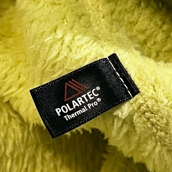 Patagonia T Snap Retool Pullover Fleece Kangaroo Pocket  RARE Color Yellow XS - Picture 9 of 9